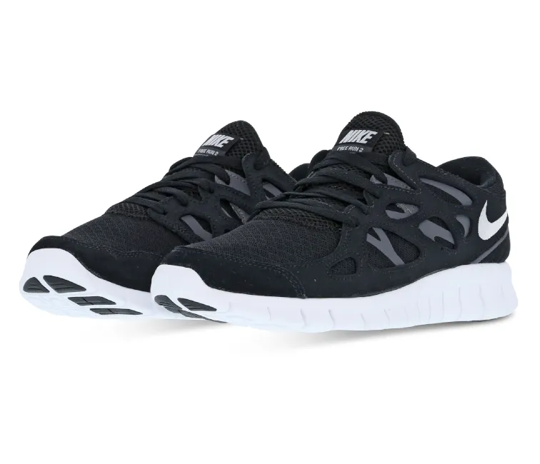 Men's Nike Free Run 2 (Black/White) All-Day Cushioning