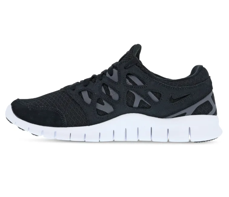 Men's Nike Free Run 2 (Black/White) Ventilated Lining