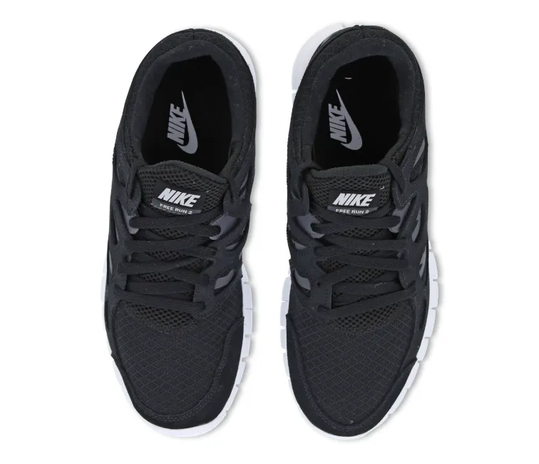 Ultra Bounce Foam Core Balanced Drop Height Men's Nike Free Run 2 (Black/White)