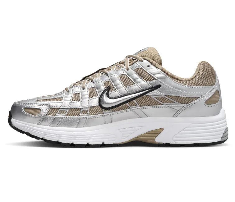 Endurance Style. Men??s Nike P-6000 (Khaki/Metallic Silver)