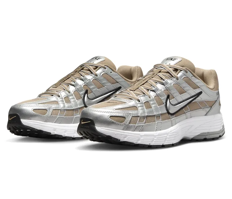 Men??s Nike P-6000 (Khaki/Metallic Silver) Dynamic Arch