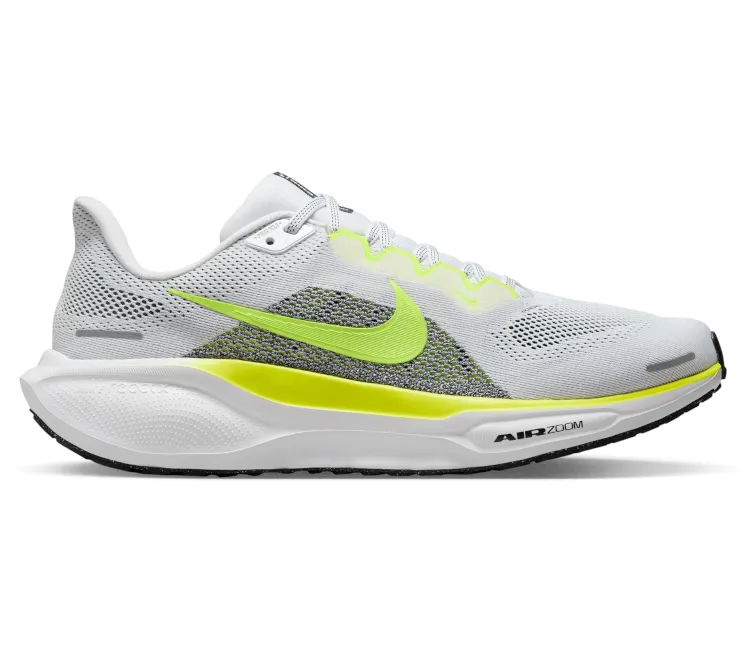 Men's Nike Pegasus 41 (White/Volt) Torsional Rigidity System