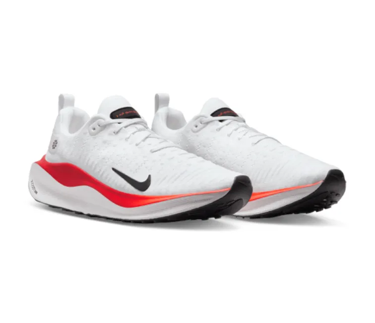 Men??s Nike React Infinity Run 4 (White/Red) Sculpted wear Impact Safe