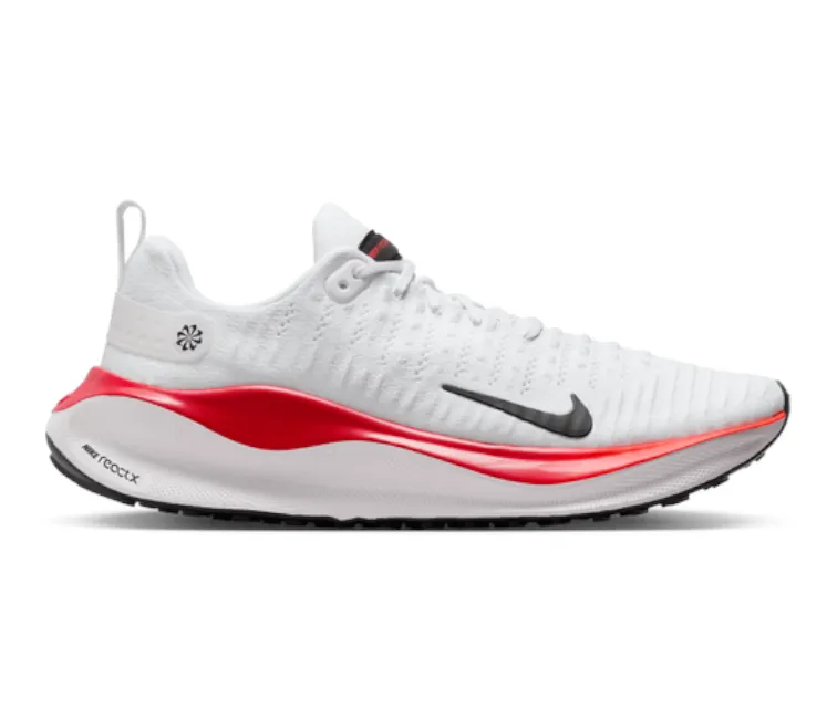 Men??s Nike React Infinity Run 4 (White/Red) Secure stability