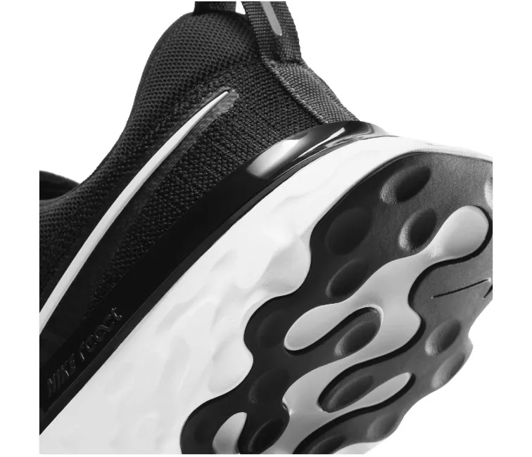 Men's Nike React Infinity Run FK 2 (Black/White) Cloud cushion Zero Grip Failure