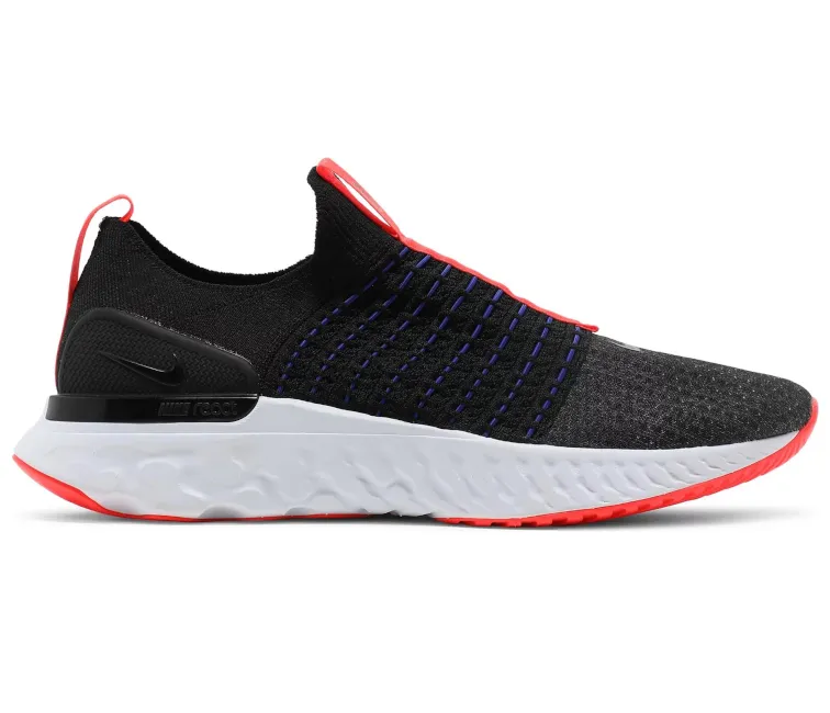 Men's Nike React Phantom Run (Black/Bright Crimson) Comfort Lifestyle