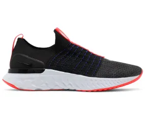 Men's Nike React Phantom Run (Black/Bright Crimson) Comfort Lifestyle