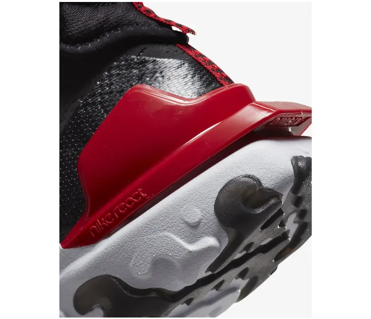 Men's Nike React Vision Dimsix (Black/Red) Breathable Quarter Panels Everyday Run