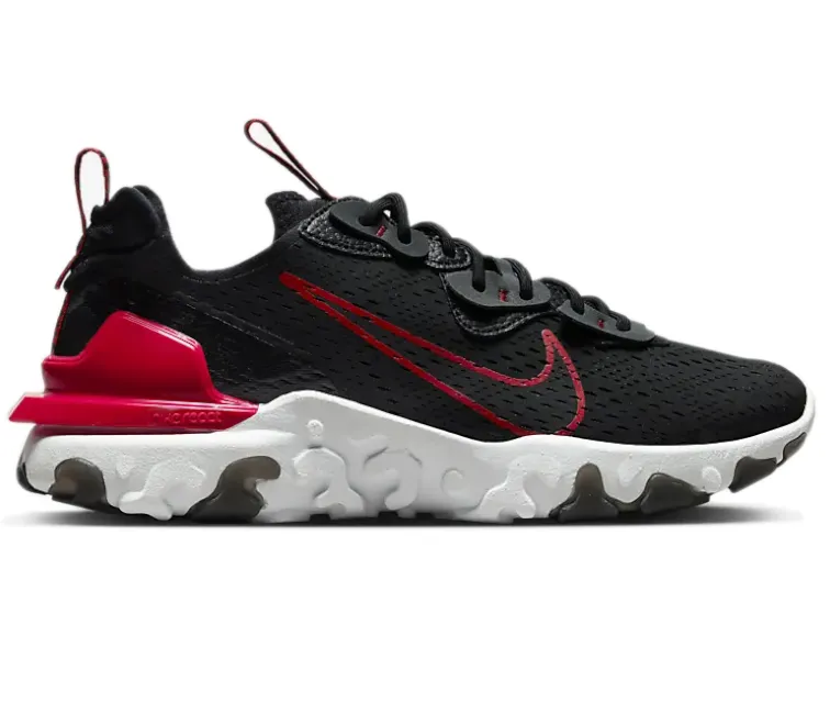 Tactile Responsiveness Soft Tongue Design Men's Nike React Vision Dimsix (Black/Red)