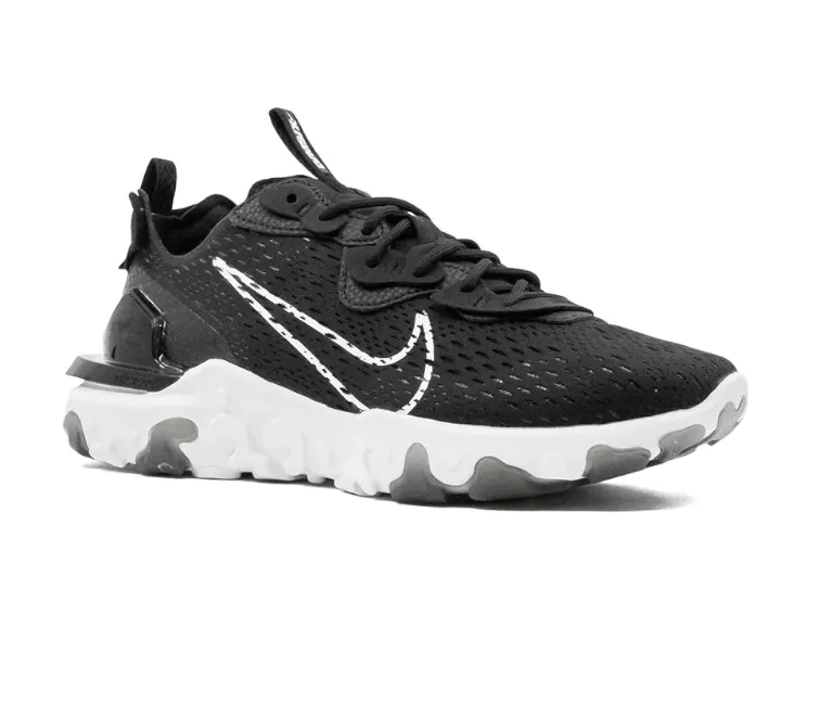 Men's Nike React Vision DimSix (Black/White) Bonded Midfoot All-purpose fit