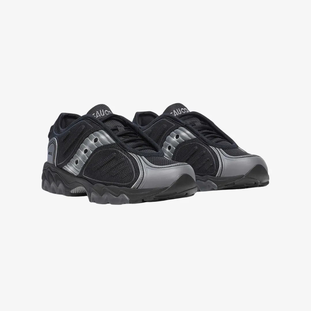 mens saucony matrix (black/metallic silver) Shock Resistance