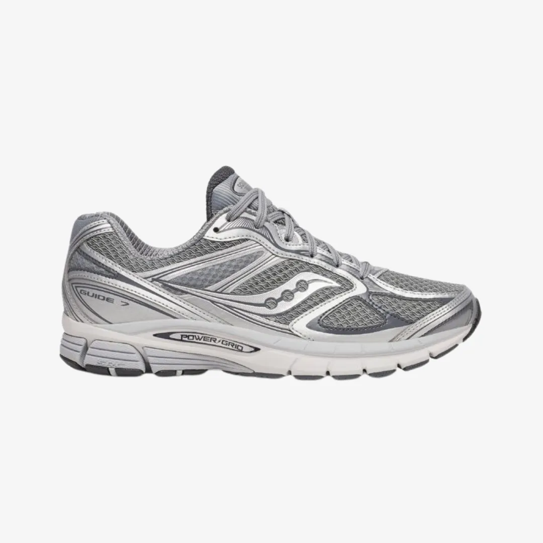 mens saucony progrid guide 7 (grey/silver) Urban Look