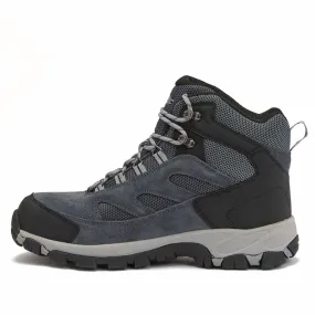 Coastal Soft Seamless Style Men's Yosemite Mid Qp Hiking Boots In Charcoal/ombre Blue