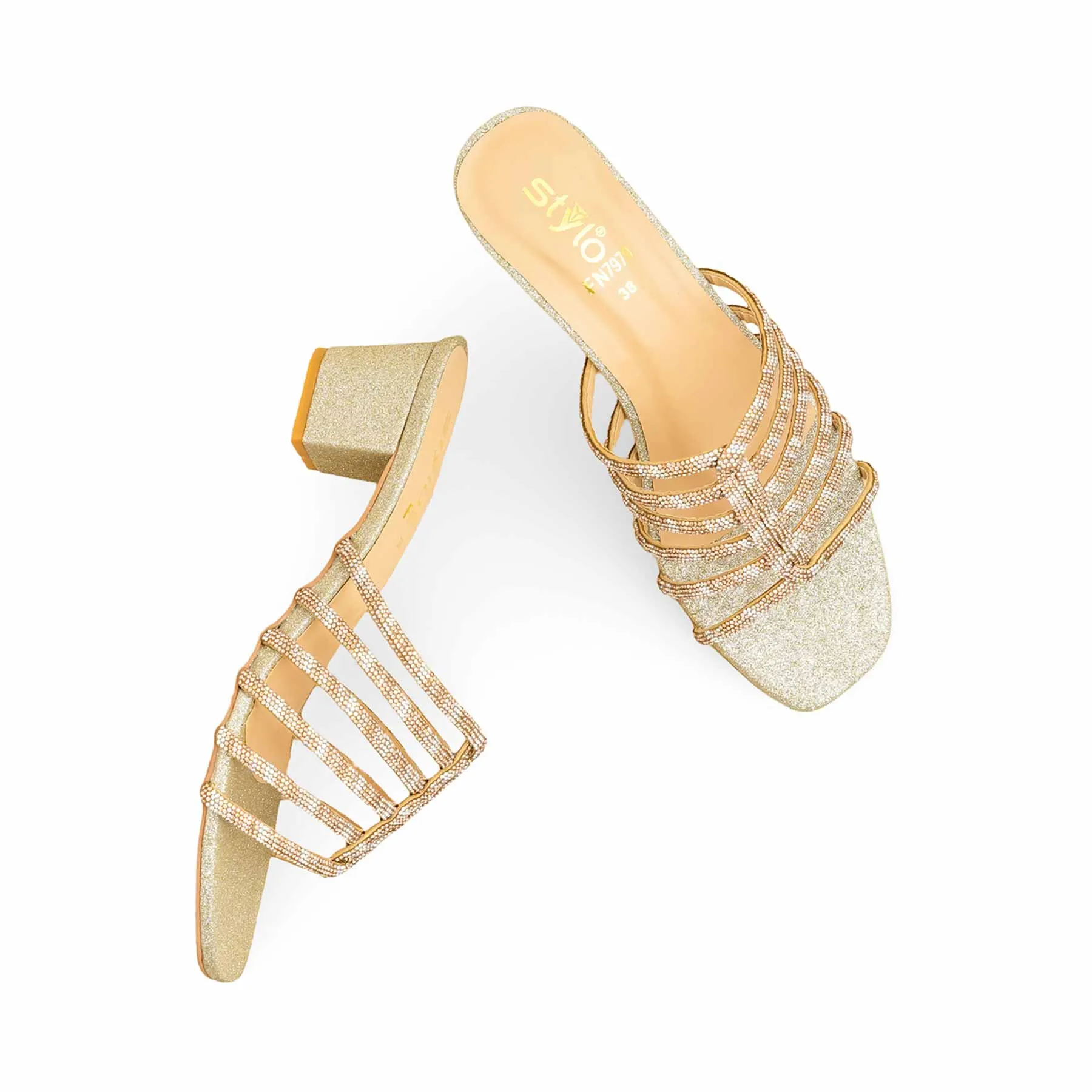 Golden Fancy Slipper FN7979 Fashionable Style