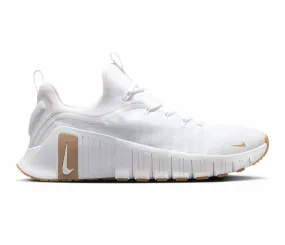 Contoured Heel Cup Modern sole Men??s Nike Free Metcon 6 (White/Tan)