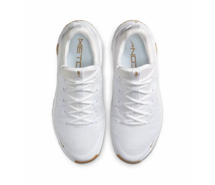 Everyday Pace Shine Finish Men??s Nike Free Metcon 6 (White/Tan)