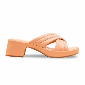 Peach Formal Slipper For Ladies PU0619 Petite Chic Icon Spark