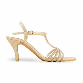 Fashion Sandals Soft Insole Golden Fancy Women Sandal FN6179