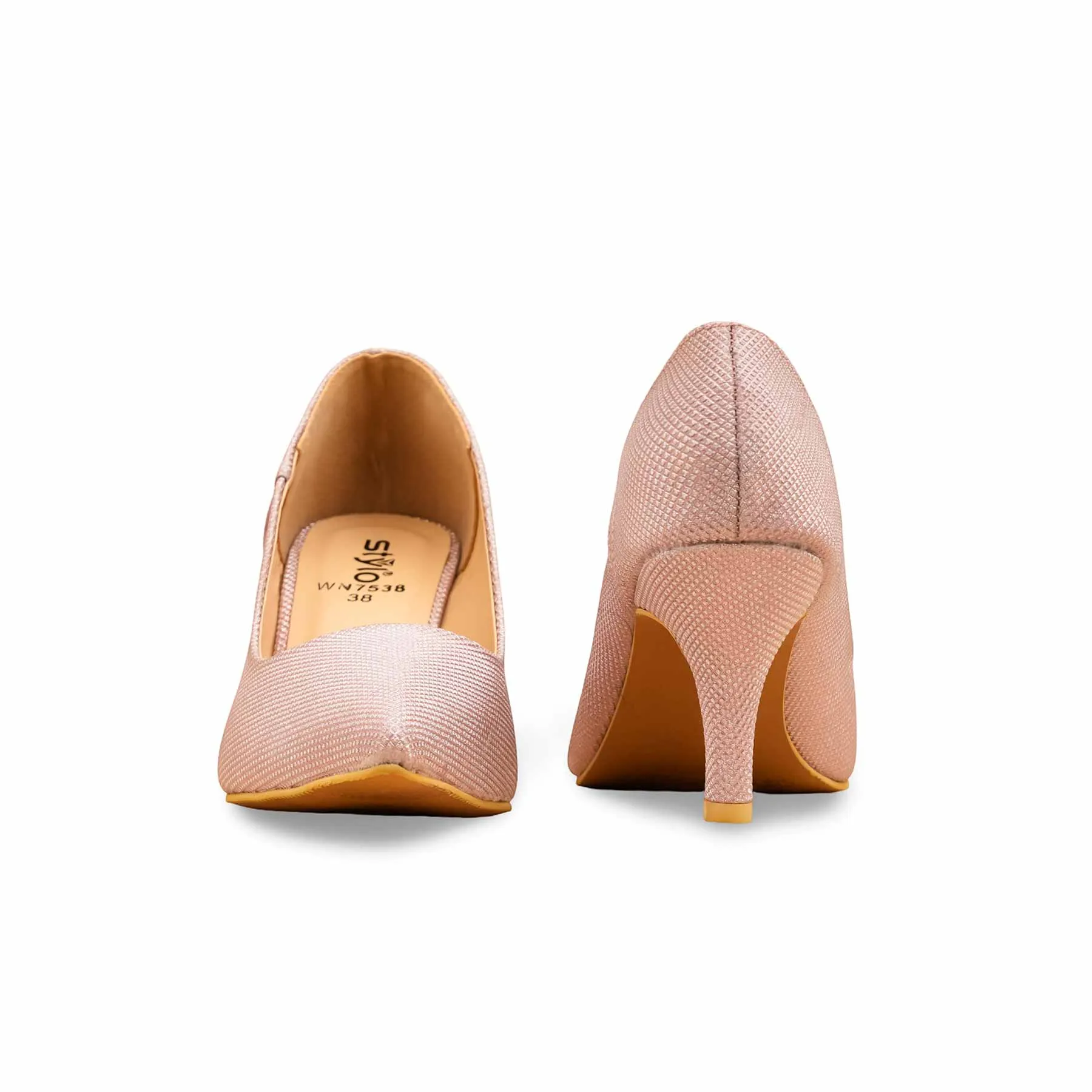 Weekend Glow Pink Court Shoes For Ladies WN7538