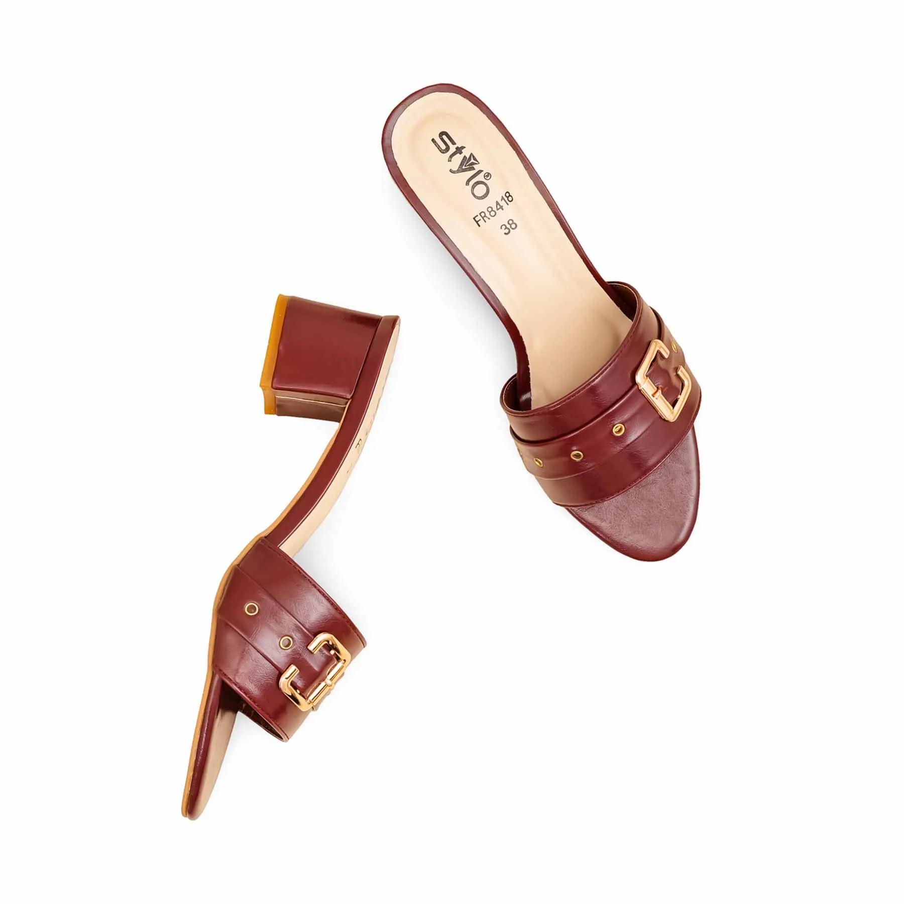 Maroon Formal Slipper FR8418 Summer Sandals