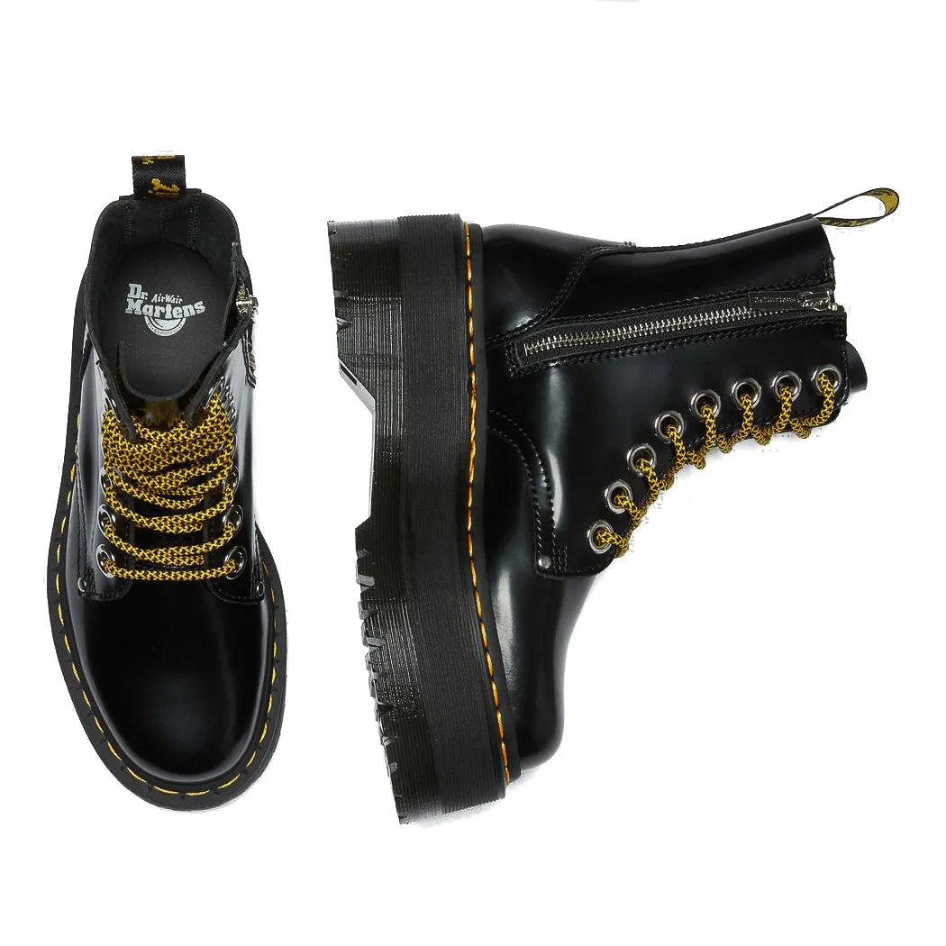 Womens Dr. Martens Vegan Jadon Max Platform 'Black Oxford' Insulated Urban Commute