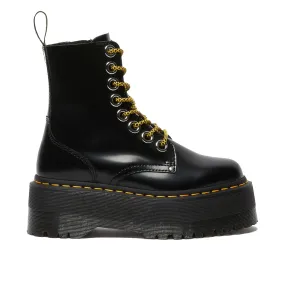 Womens Dr. Martens Vegan Jadon Max Platform 'Black Oxford' Minimal Weight Mud Resistant Hiking Trails