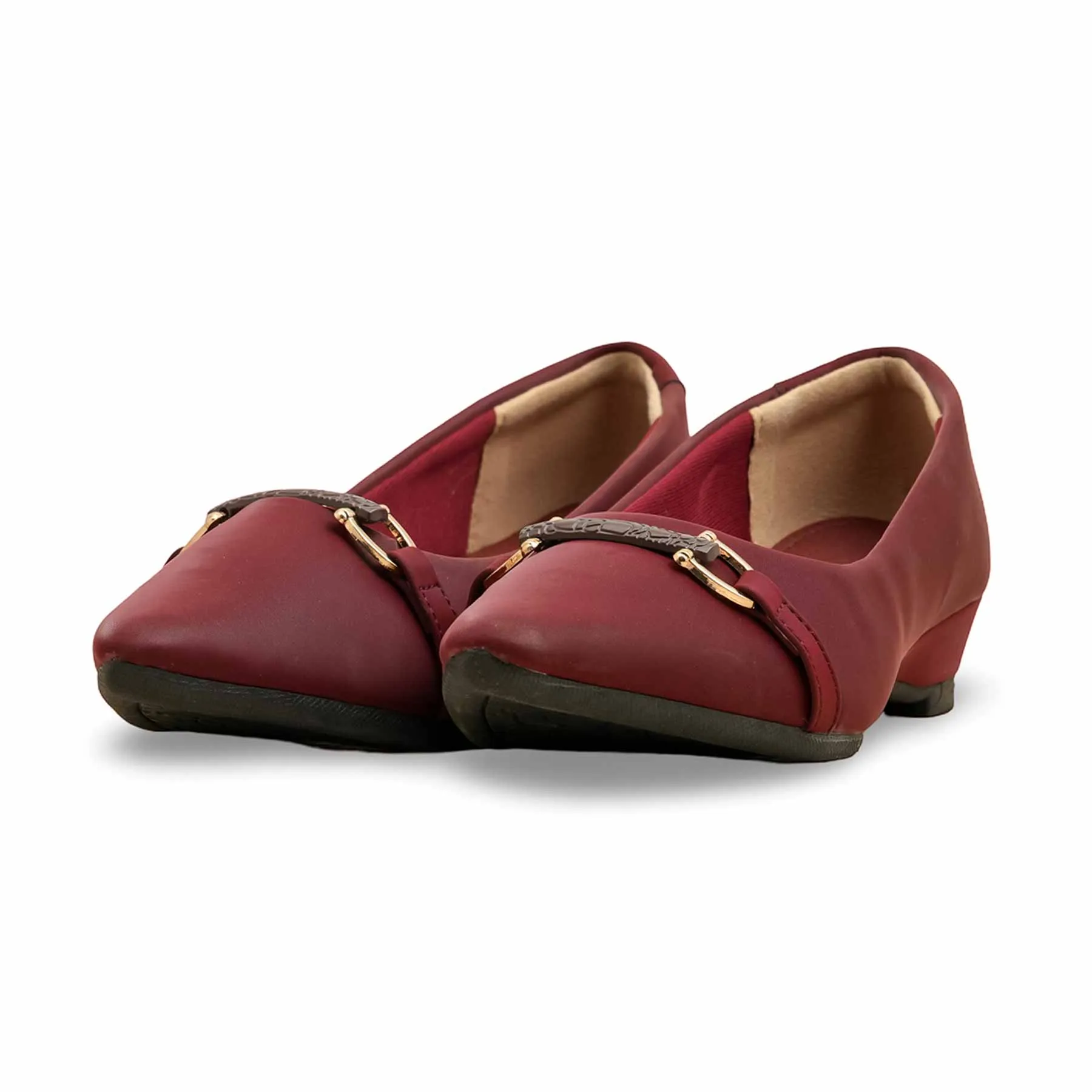 Maroon Court Shoes WN7487 Fair Walk