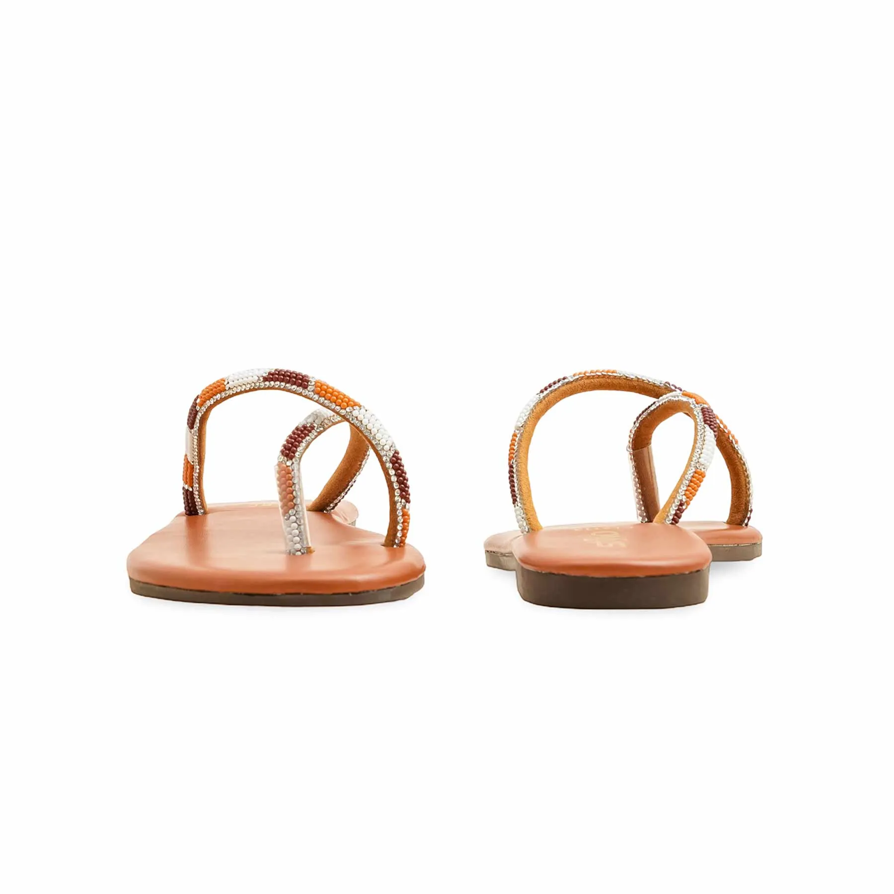 Tree Glow Mustard Casual Chappal CL2113