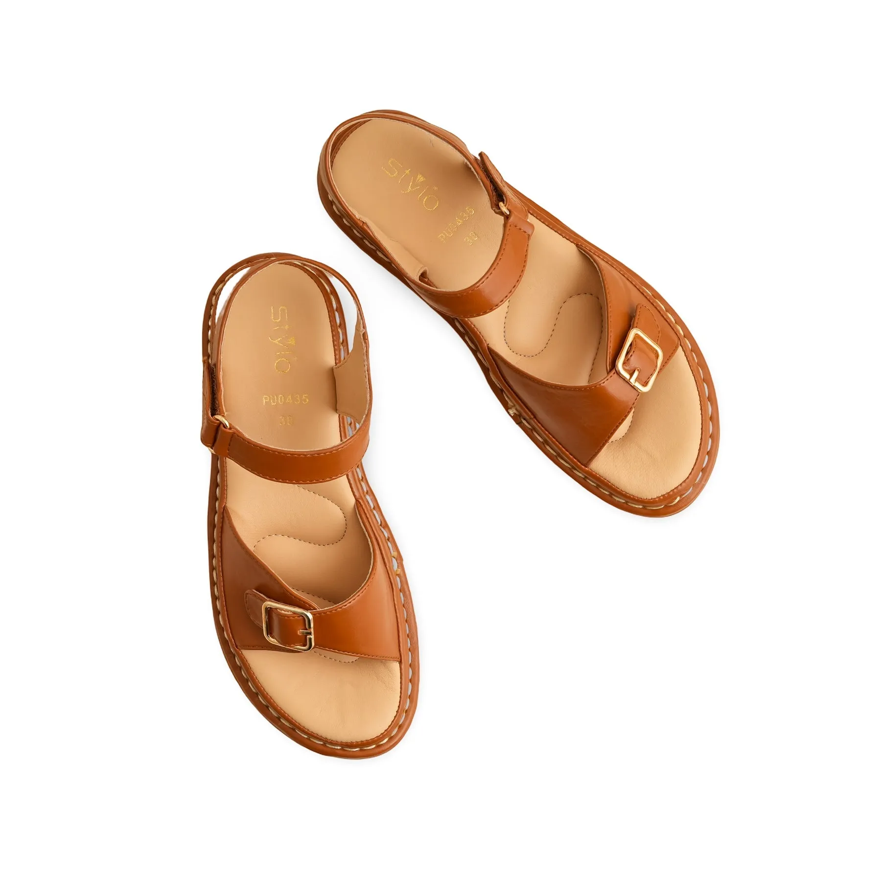 Mustard Formal Sandal PU0435 Style Trip Versatile Construction