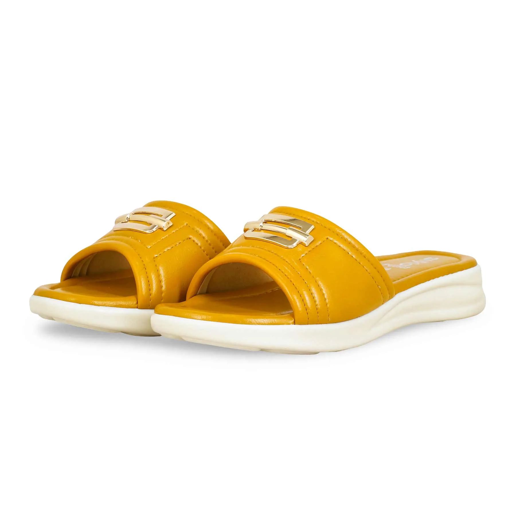 Mustard Formal Slipper PU0503 Evening shoes Modern Design