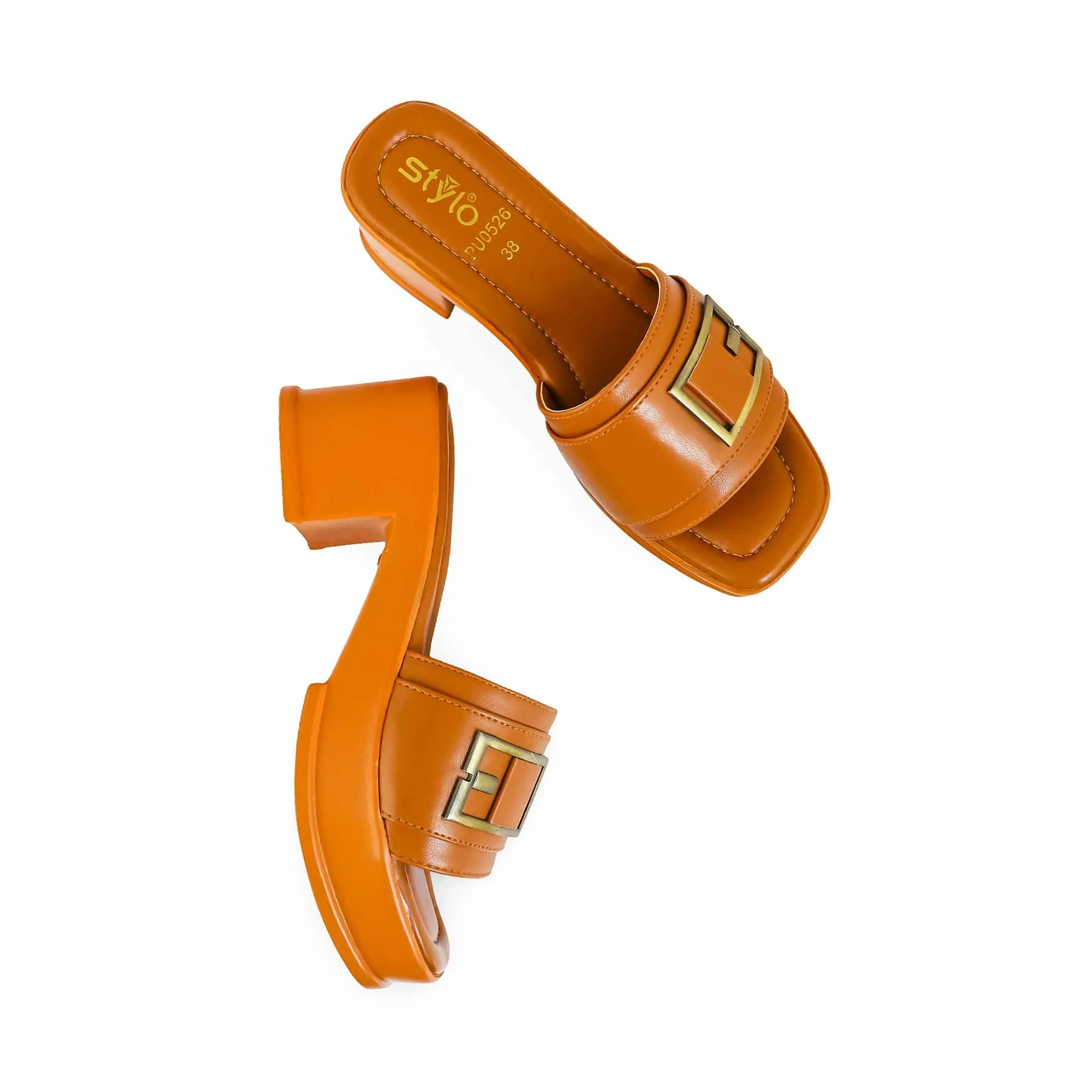 Mustard Formal Slipper PU0526 Luxury Pumps