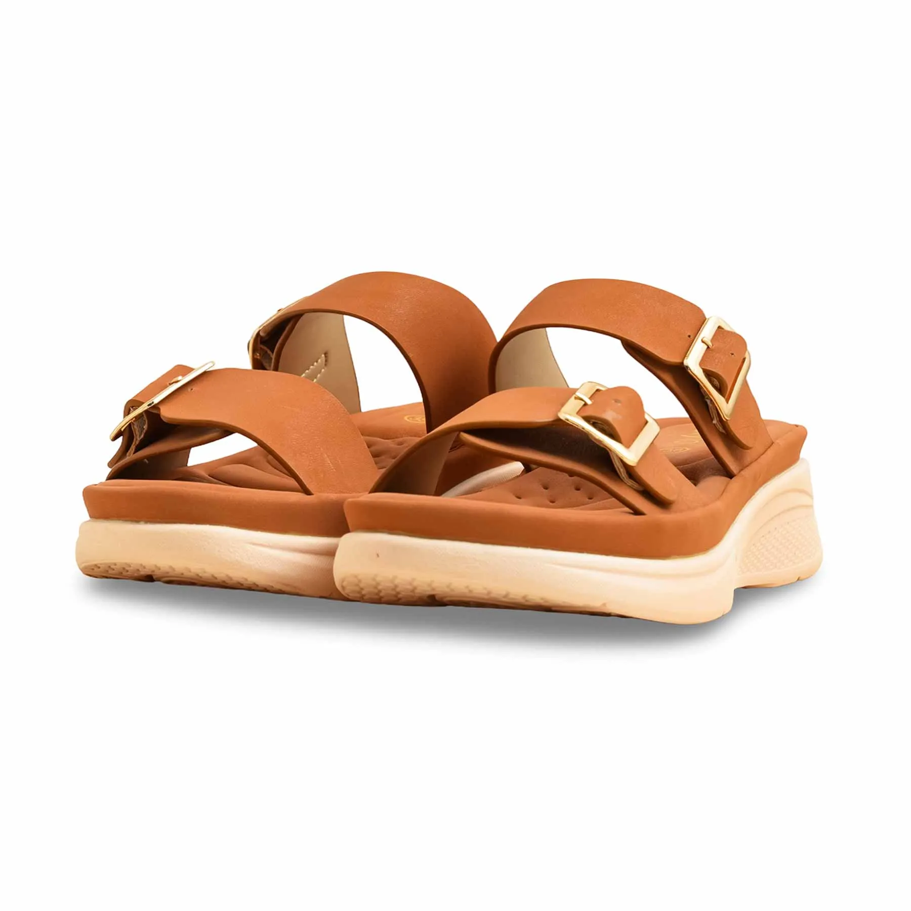 Heightened Style Elegant Mustard Formal Women Slipper PU0585