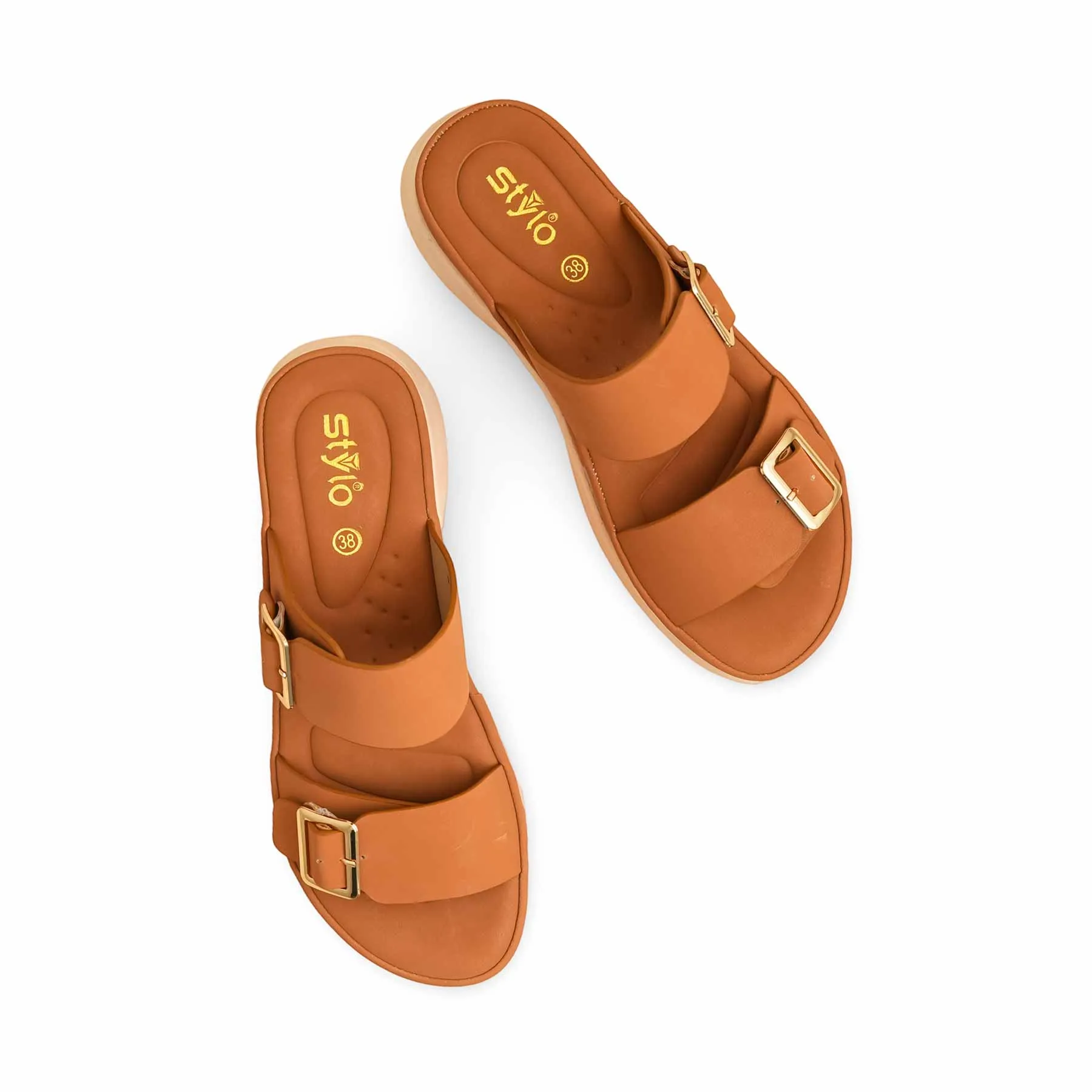 Mustard Formal Women Slipper PU0585 Street Guard