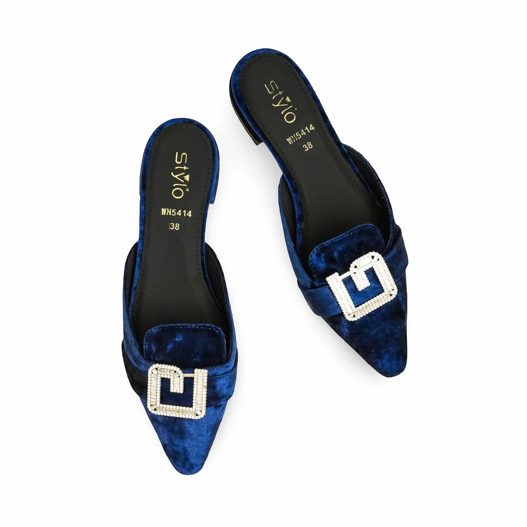 Navy Back Open WN5414 Delicate Touch