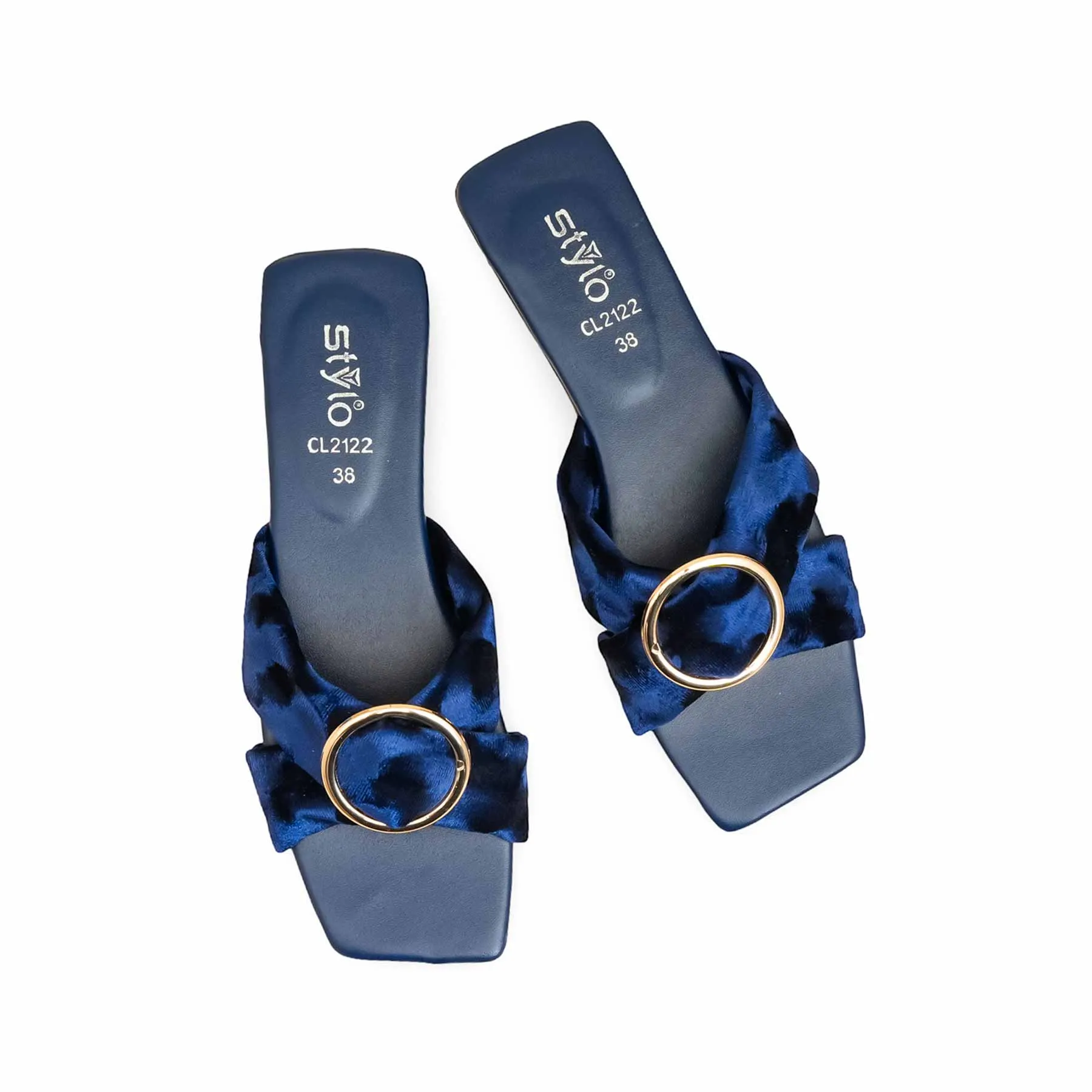 reliable shoes Air Cushioning Navy Casual Slipper For Women CL2122