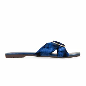 Bay Glow Country Path Navy Casual Slipper For Women CL2122