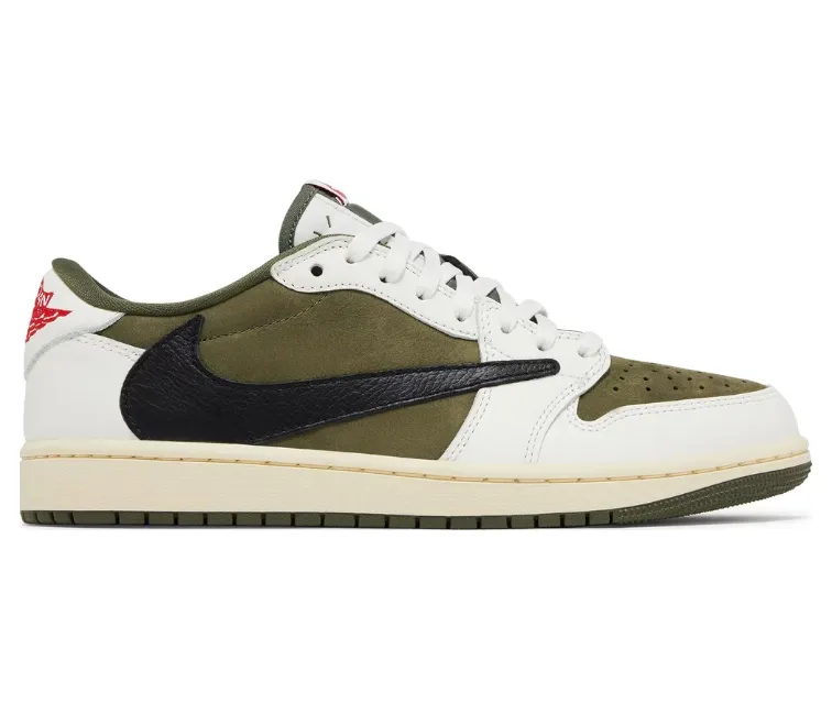 Fashion Movement Torque Control Men's Nike Air Jordan 1 Low OG SP "Travis Scott" (Reverse Olive)