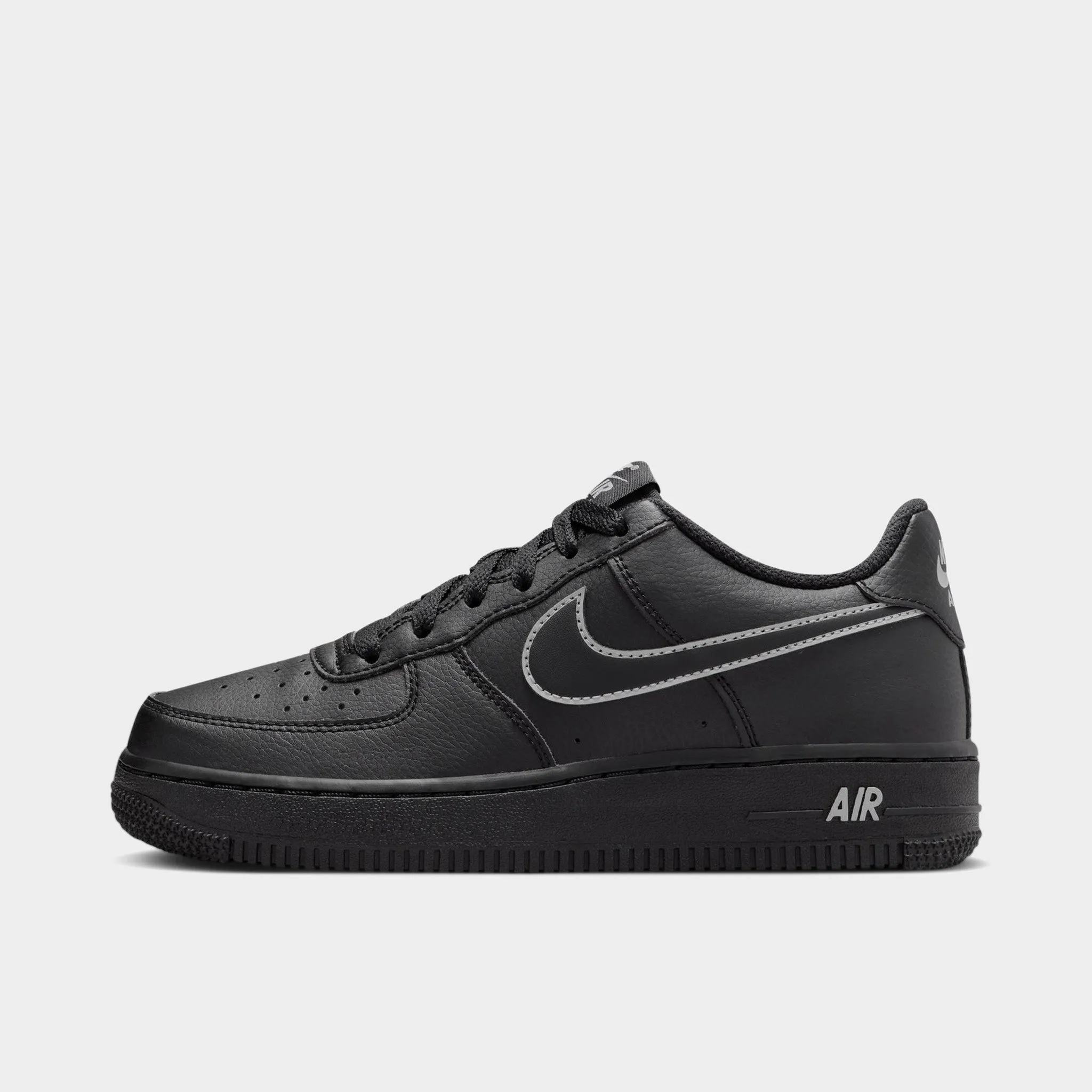 Multi Density Midsole Nike Air Force 1 GS Black / Light Smoke Grey