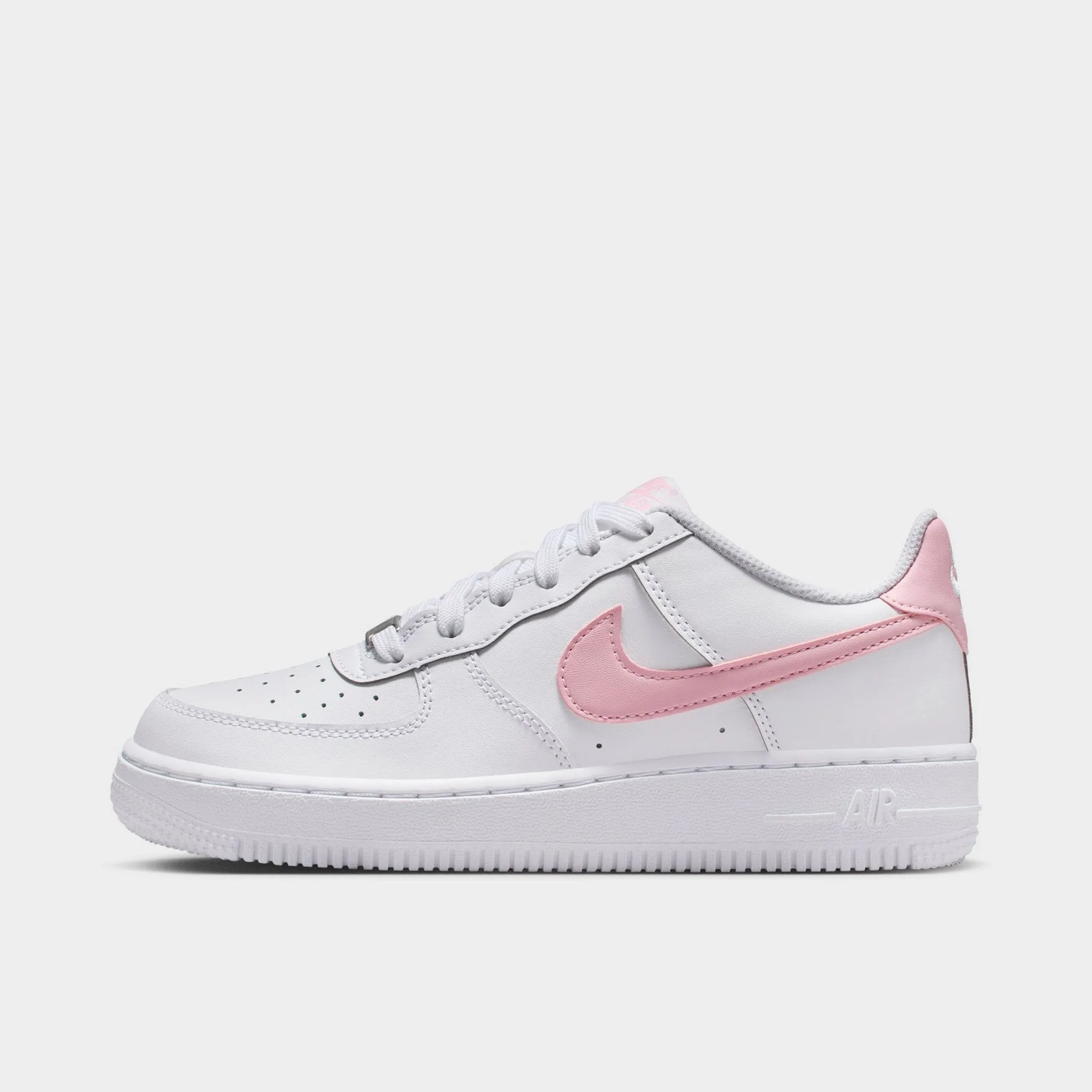 Sneaker Upgrade Neutral Stride Nike Air Force 1 GS White / Medium Soft Pink - White