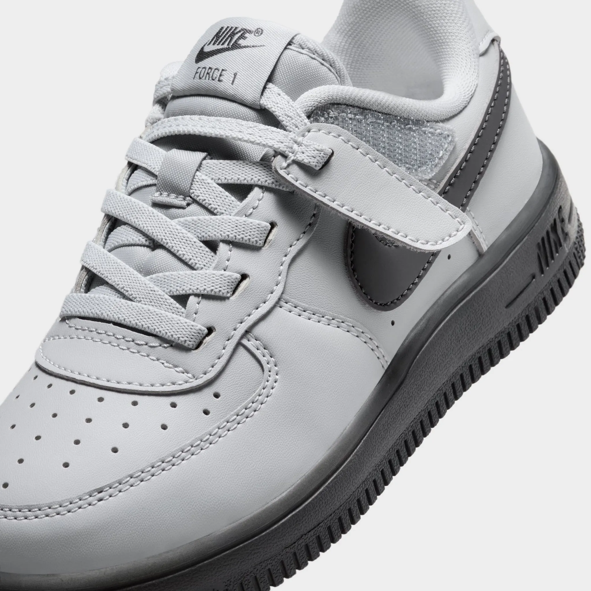 Nike Air Force 1 Low Easyon PS Wolf Grey / Dark Smoke Grey Walking Power