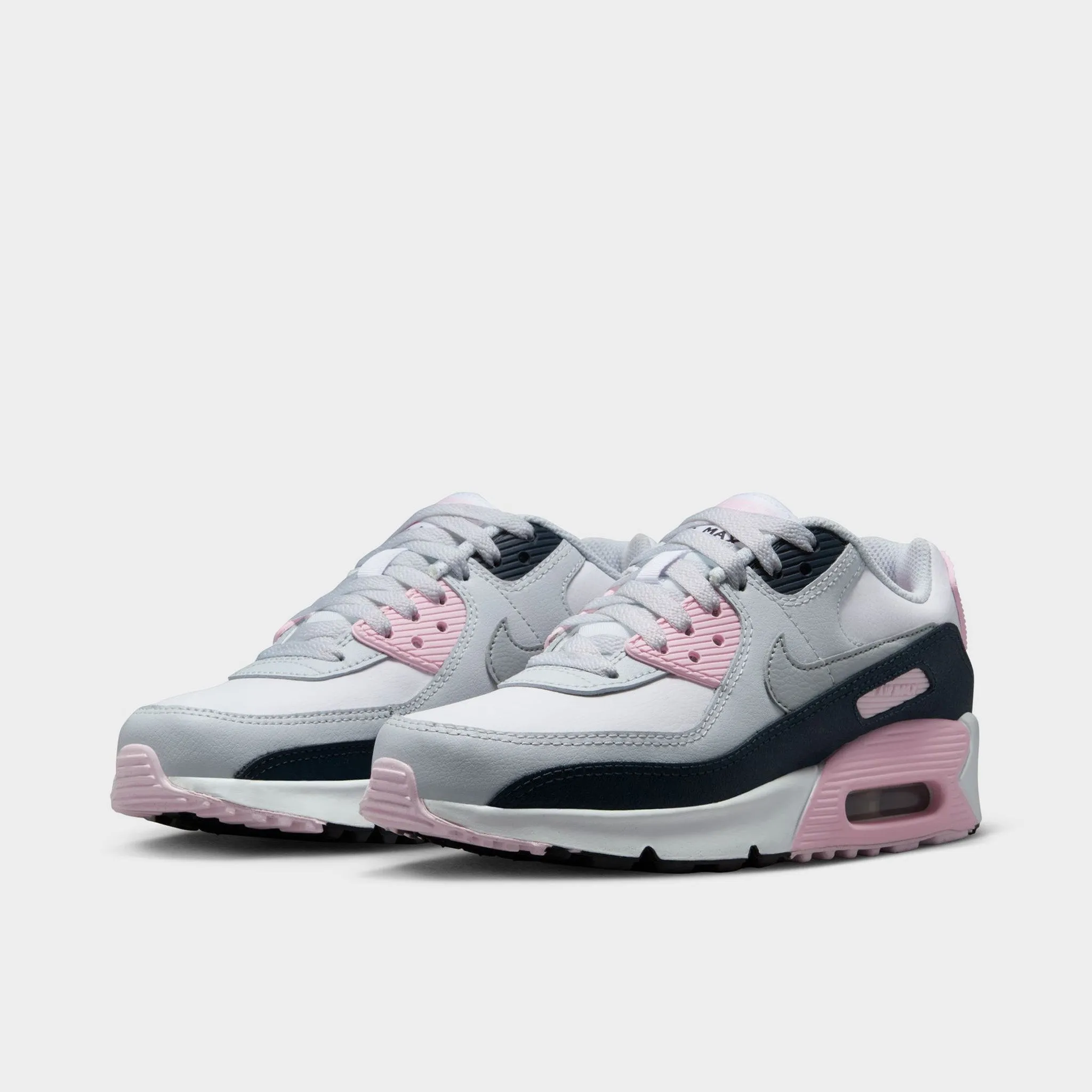 Nike Air Max 90 LTR GS White / Wolf Grey - Pink Foam Lean Build