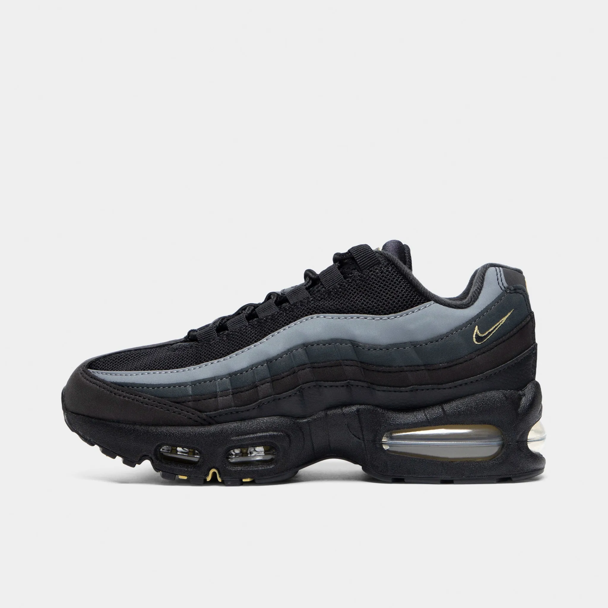 Friction Free Laces Nike Air Max 95 GS Black / Buff Gold - Anthrachite