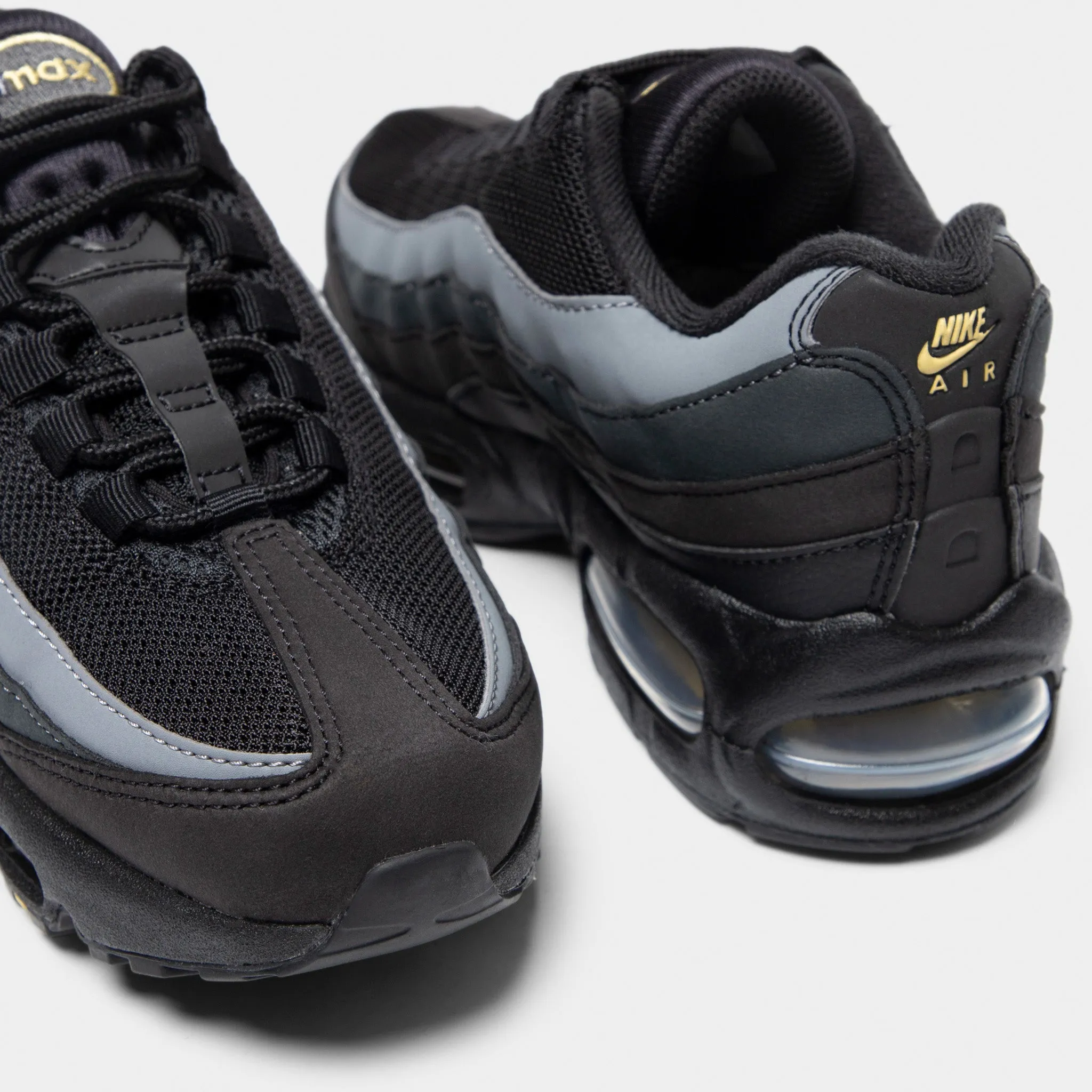 Cool Streetwear Active Everyday Nike Air Max 95 GS Black / Buff Gold - Anthrachite