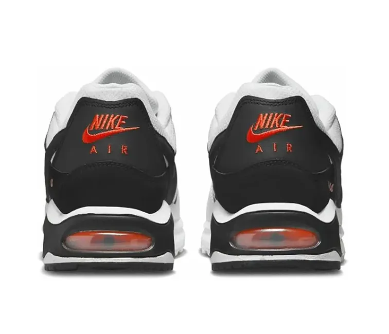 Nike Air Max Command (White/Back-Max Orange) Step Smooth Bacterial Inhibition