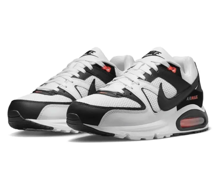 Nike Air Max Command (White/Back-Max Orange) Arch Stabilization
