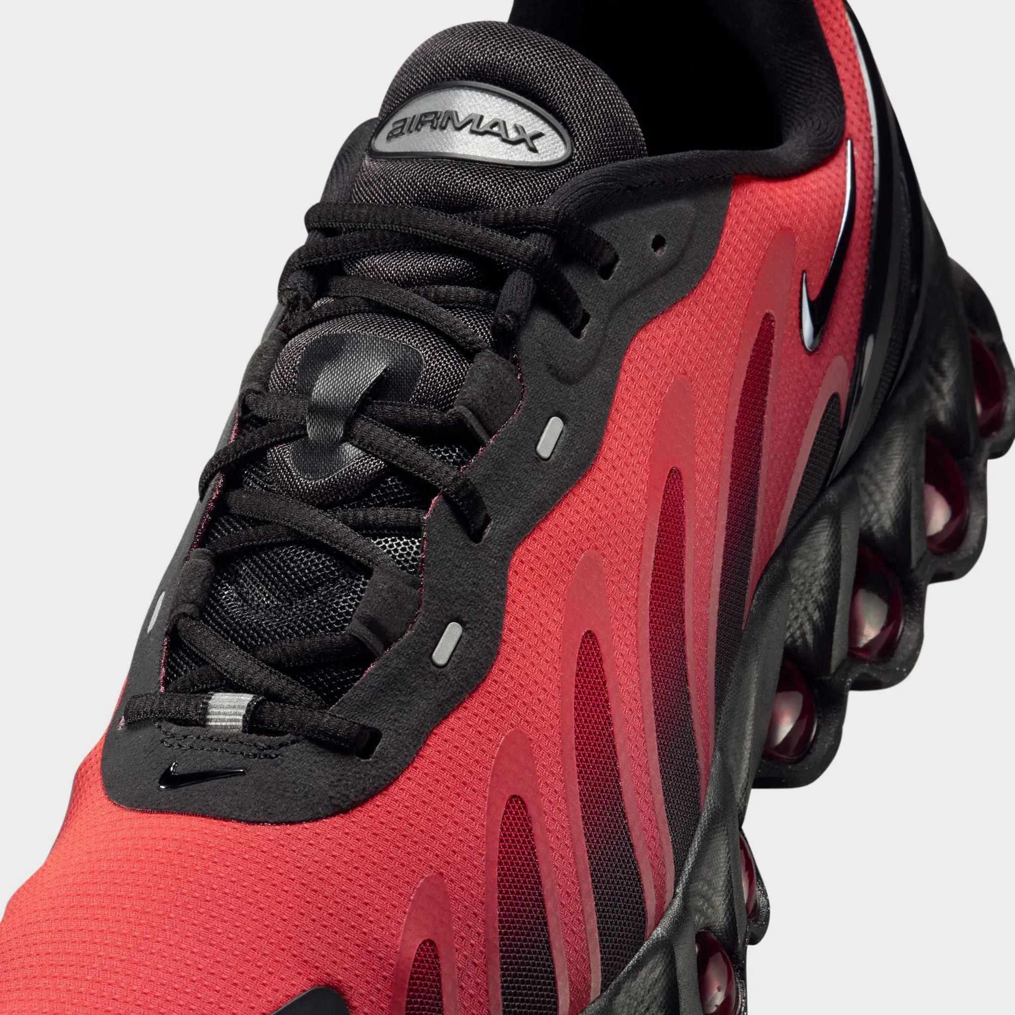 Nike Air Max DN8 Black / Black - University Red` Reactive Rebound Flexible Upper