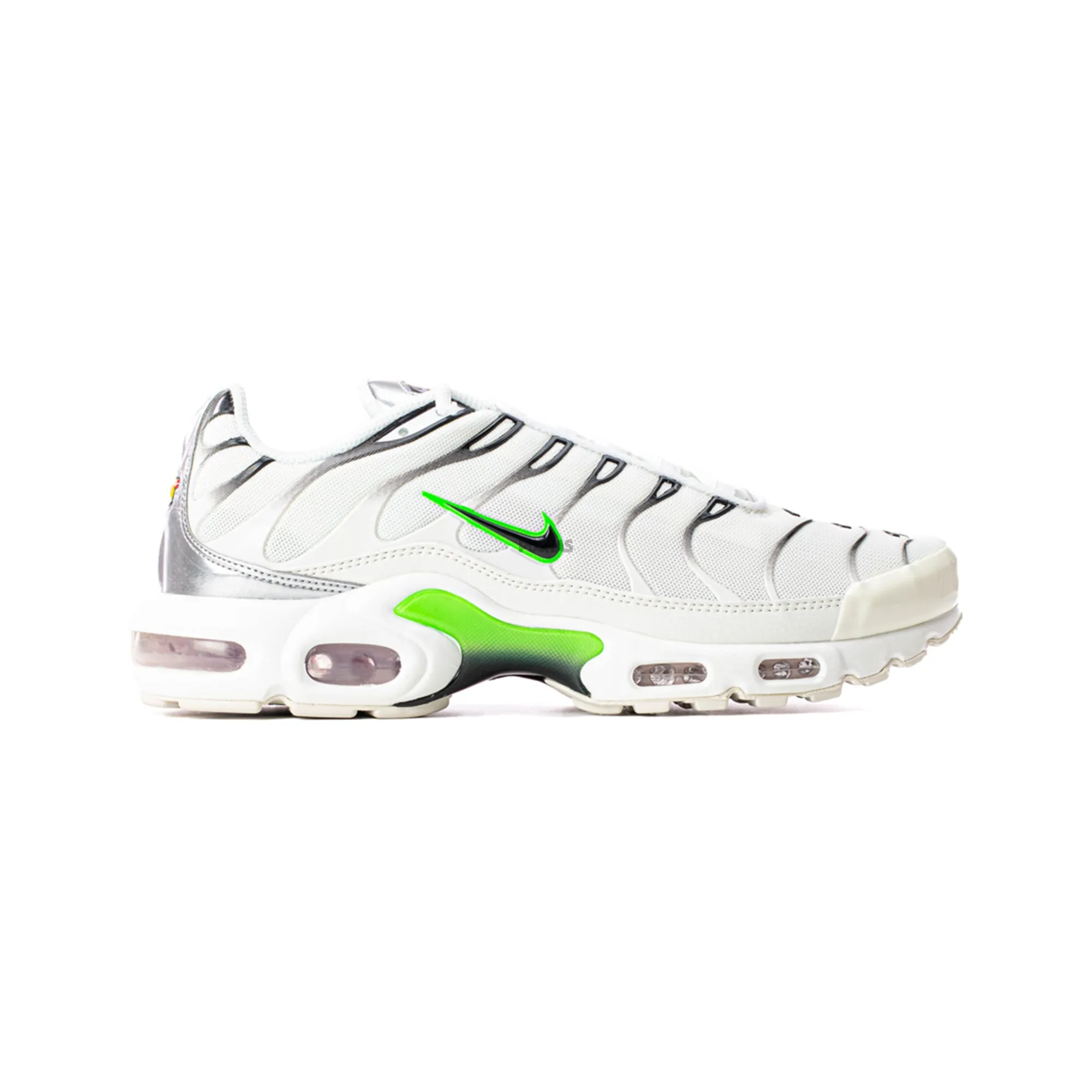 Nike Air Max TN Plus 'White Strike Green' Women's (2021) Bendable Heel Counter