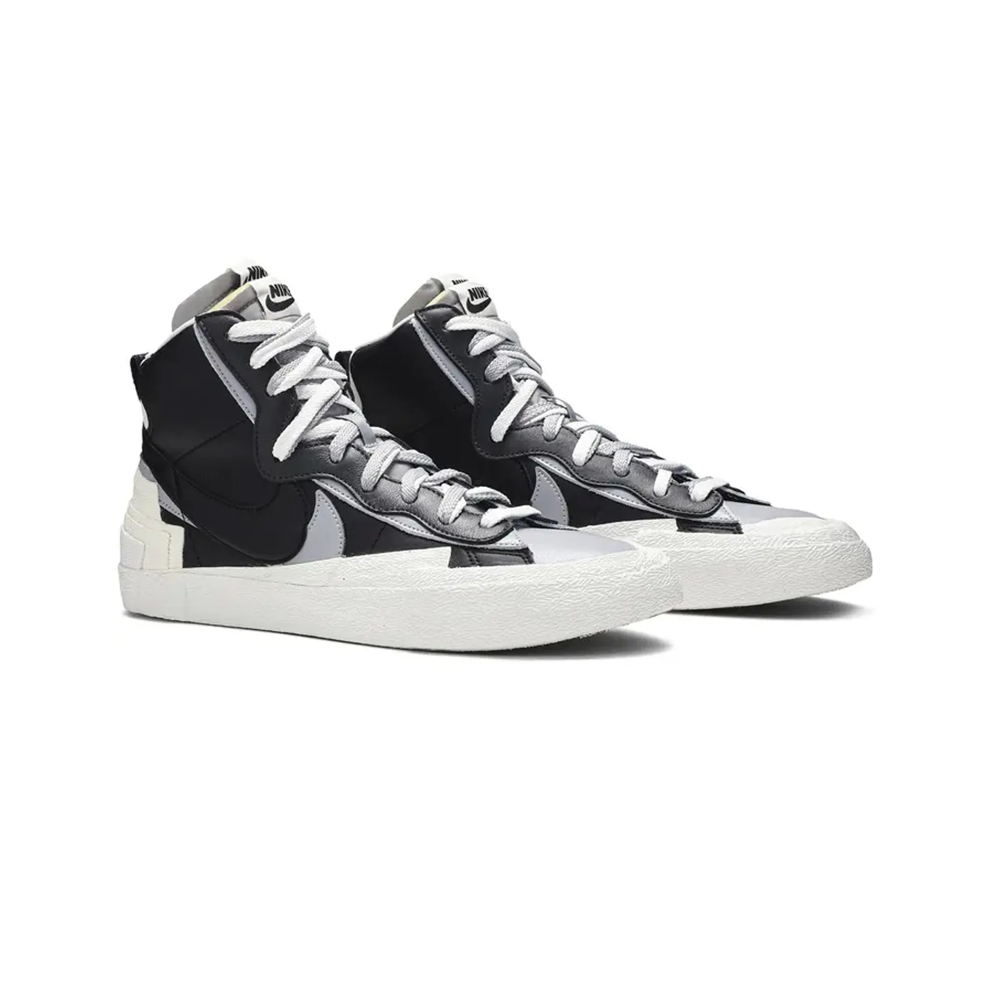 Impact Dispersing Design Nike Blazer Mid x Sacai 'Black Grey'