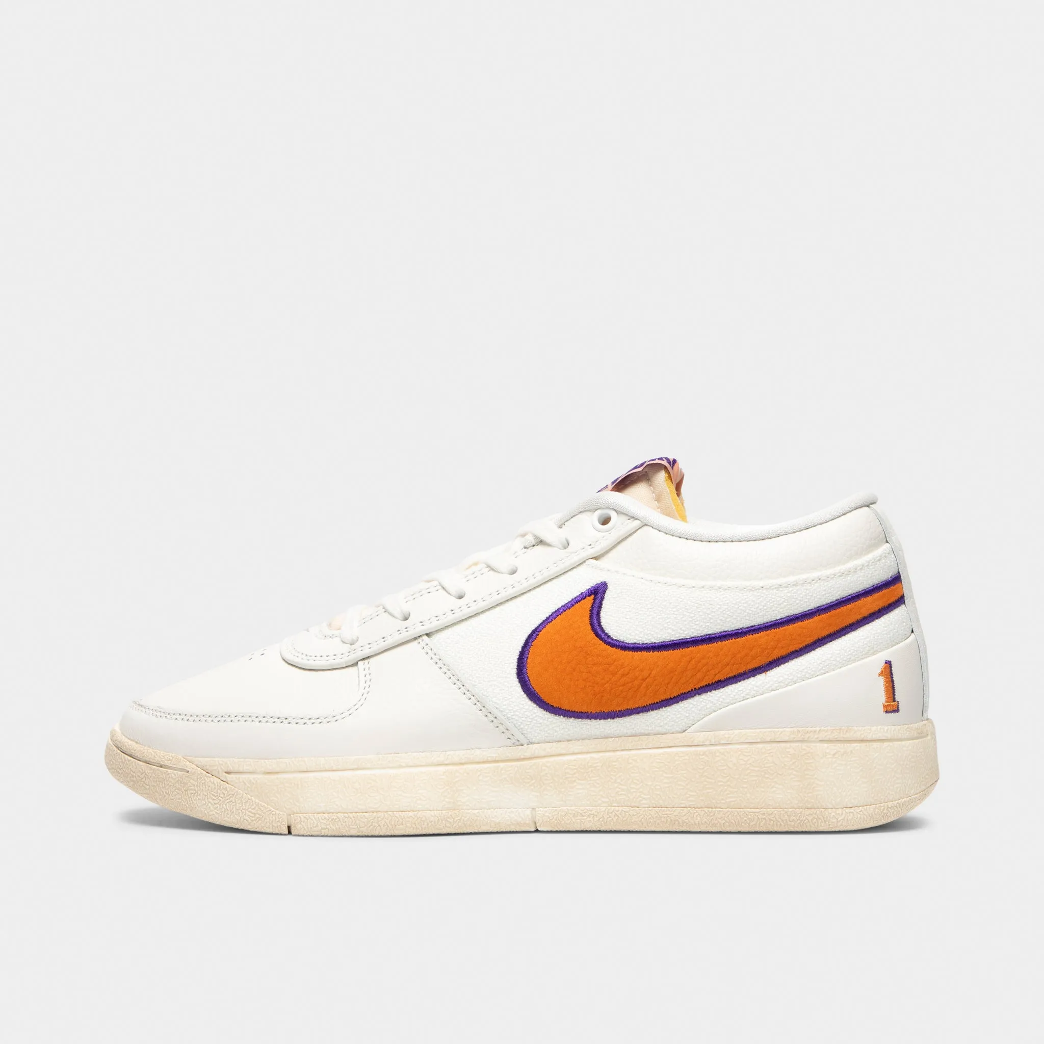Nike Book 1 Sail / Clay Orange - Court Purple Impact Diffusion System Foam Padding Technology