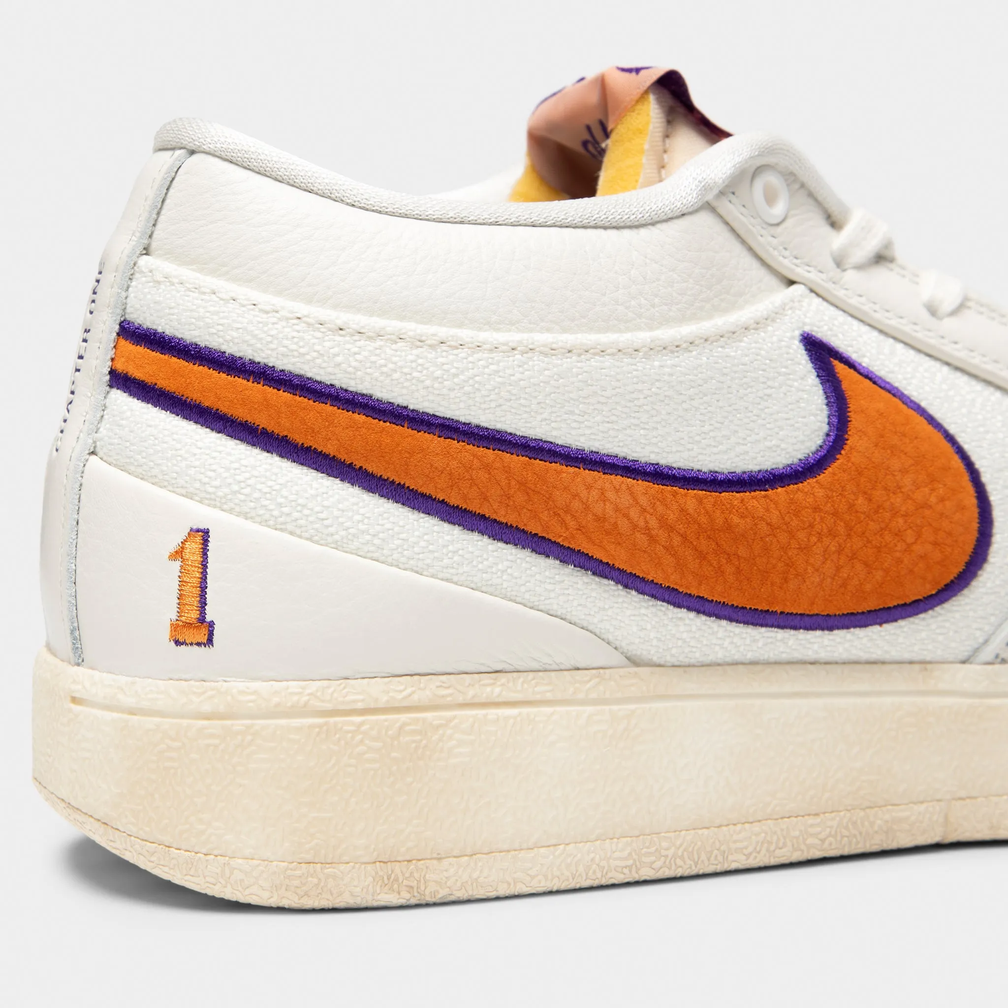 Nike Book 1 Sail / Clay Orange - Court Purple Arch Support Construction
